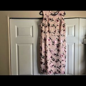 Shelby & Palmer Dress Womens Multicolor Floral Back Zipper